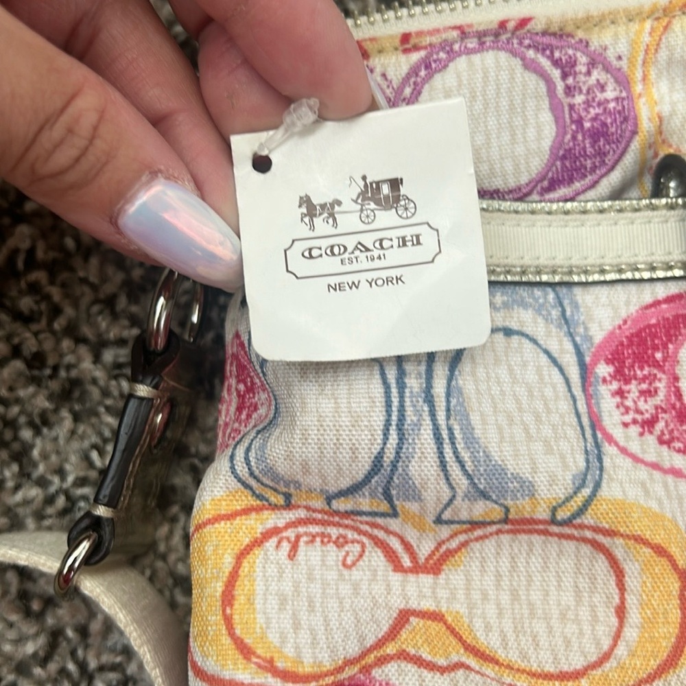 NWT Y2K Coach Poppy Dream Crossbody Bag with Signature Monogram - Picture 10 of 14